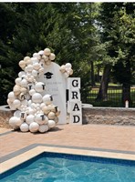 7ft Wood Arch Backdrop