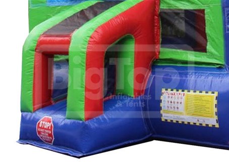 Rainbow Inflatable Bounce House - The Fun Train Party Rentals