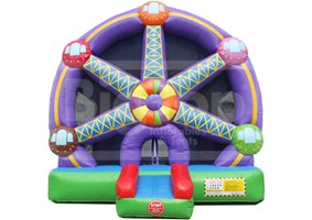Ferris Wheel Carnival Themed Bounce House with Indoor Playground